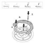 Fijacion Bolsa Deposito Click System Ducati / Kove / Mv Augusta / Macbor / Yamaha
